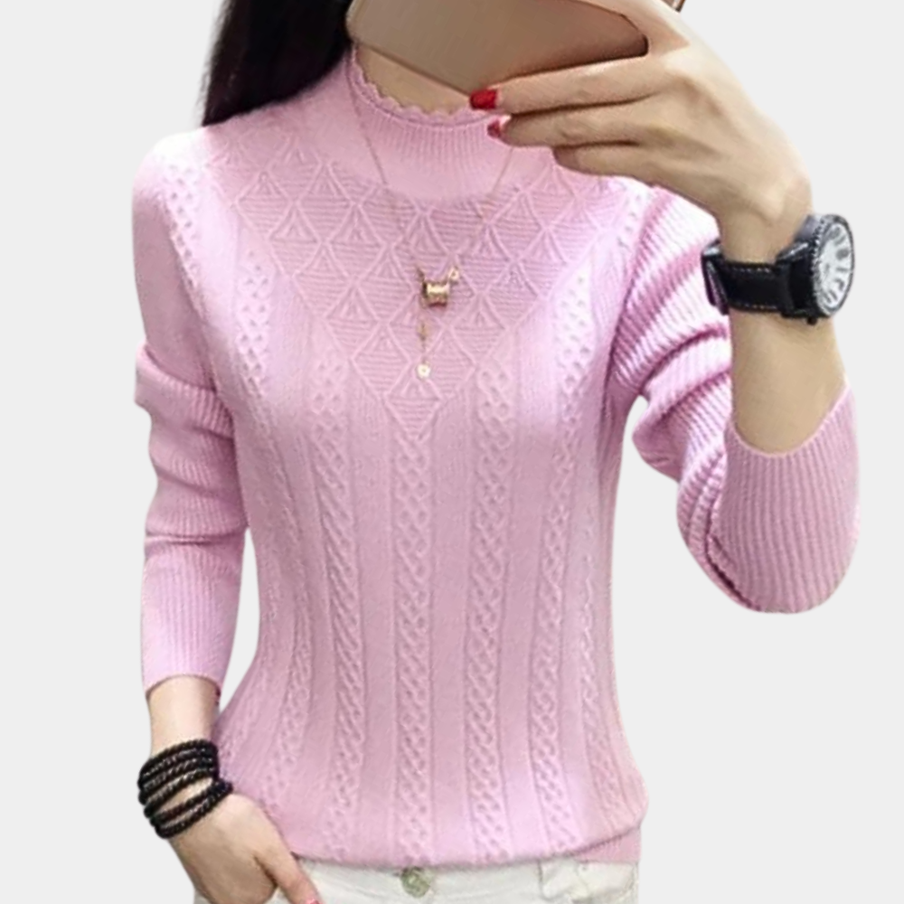 Women's Soft Roll Neck Jumper Luxury Quality