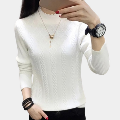 Women's Soft Roll Neck Jumper Luxury Quality