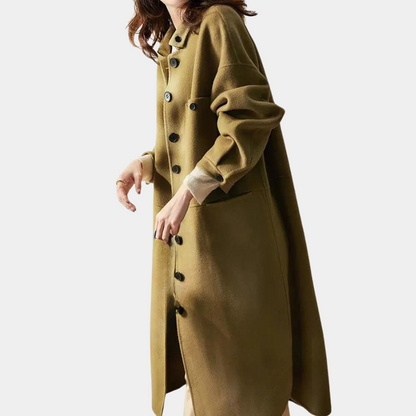 Women's Long Winter Trench Coat