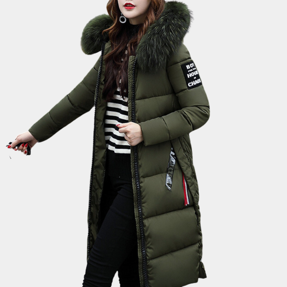 Women's Winter Down Jacket Hooded Parka Warm