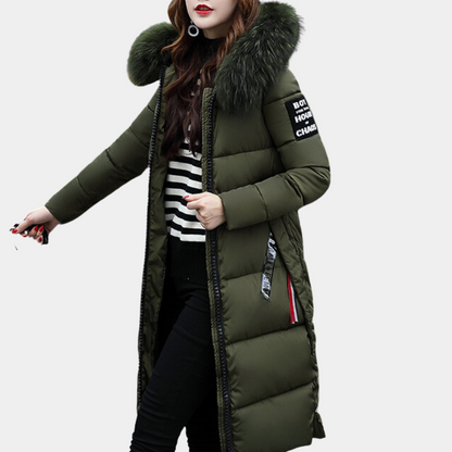 Women's Winter Down Jacket Hooded Parka Warm