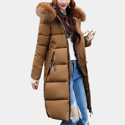 Women's Winter Down Jacket Hooded Parka Warm