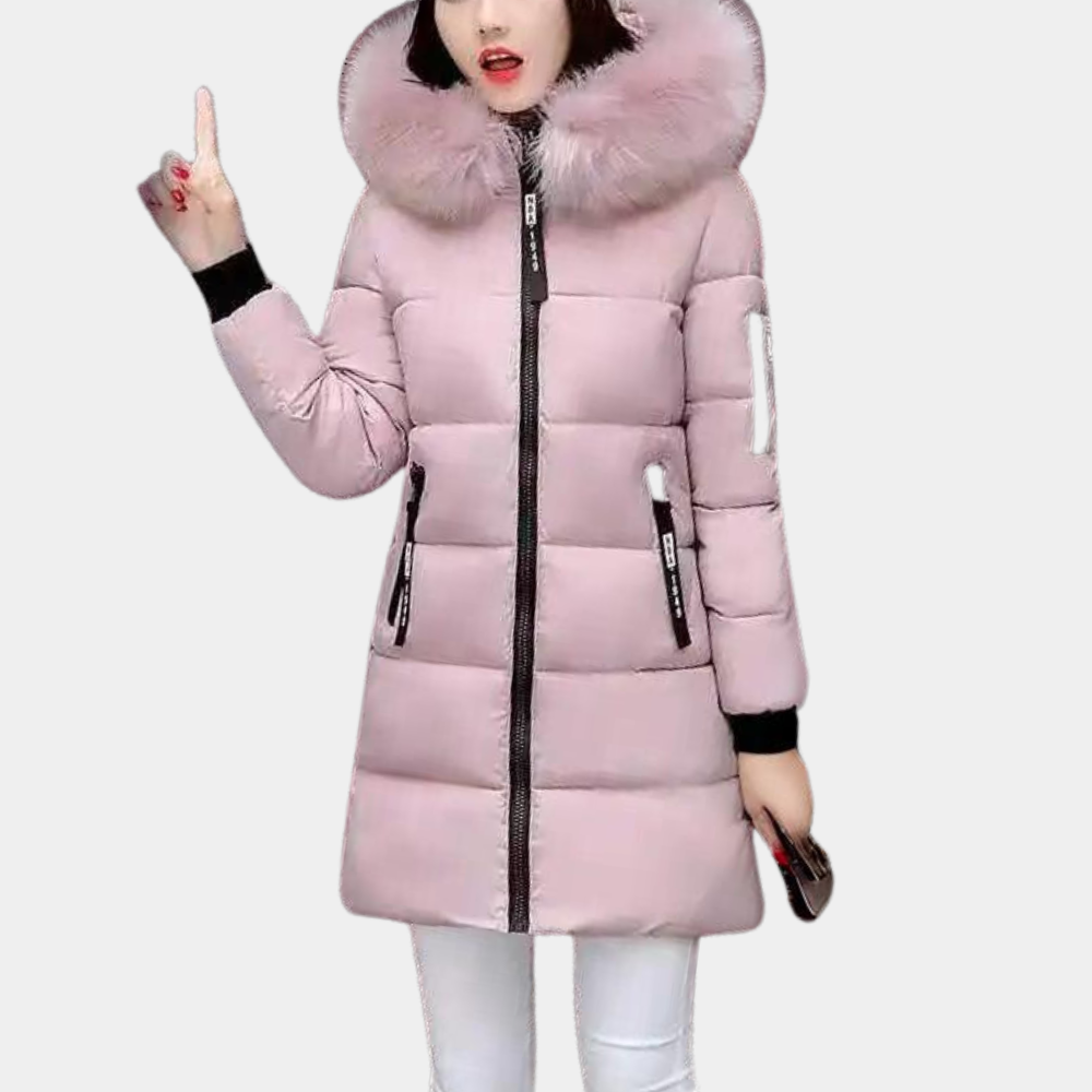 Women's Winter Down Jacket Hooded Parka Warm