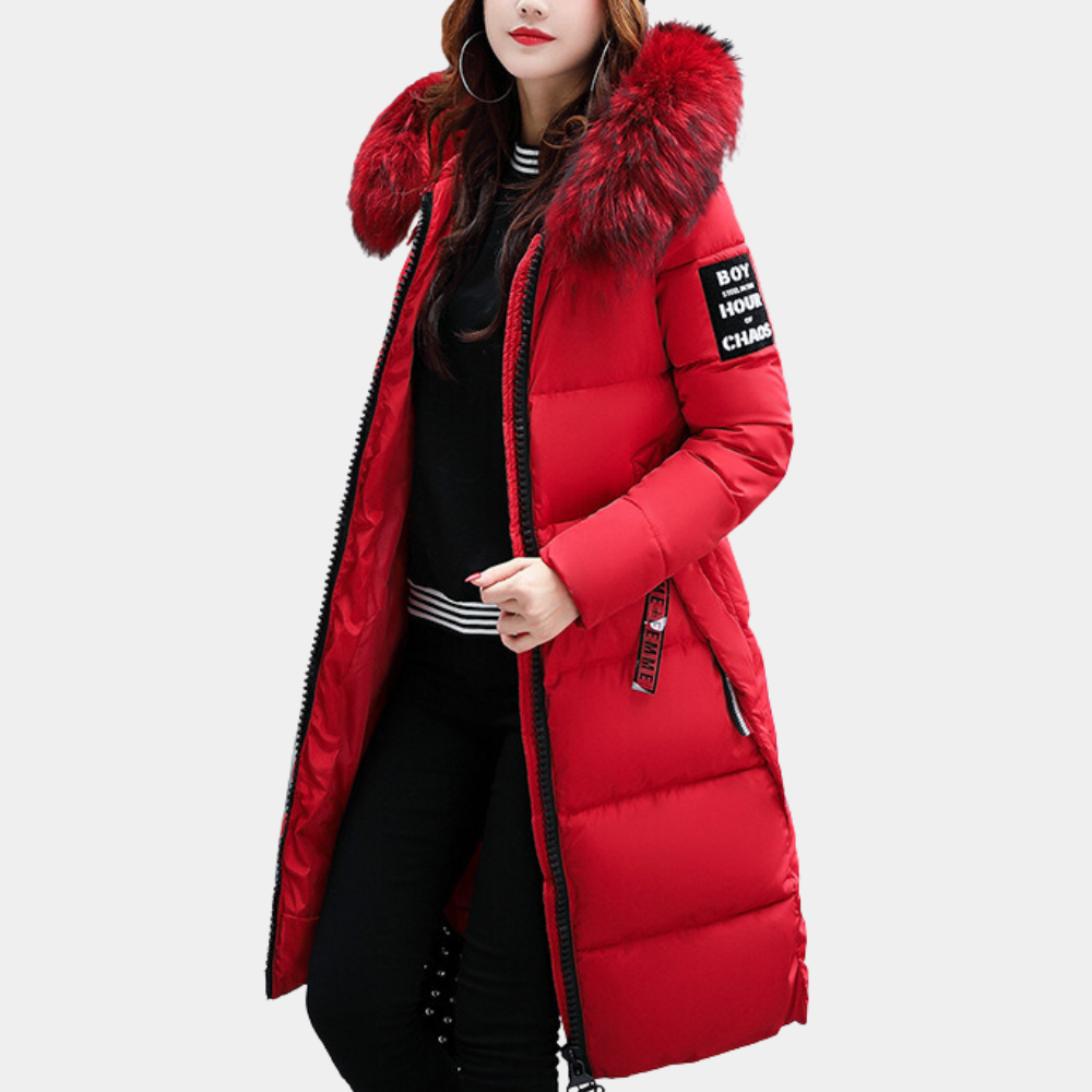 Women's Winter Down Jacket Hooded Parka Warm