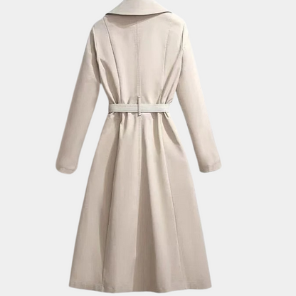 Eleganter Damen-Trenchcoat mit Gürtel Luxus Design - IdealeKleiden