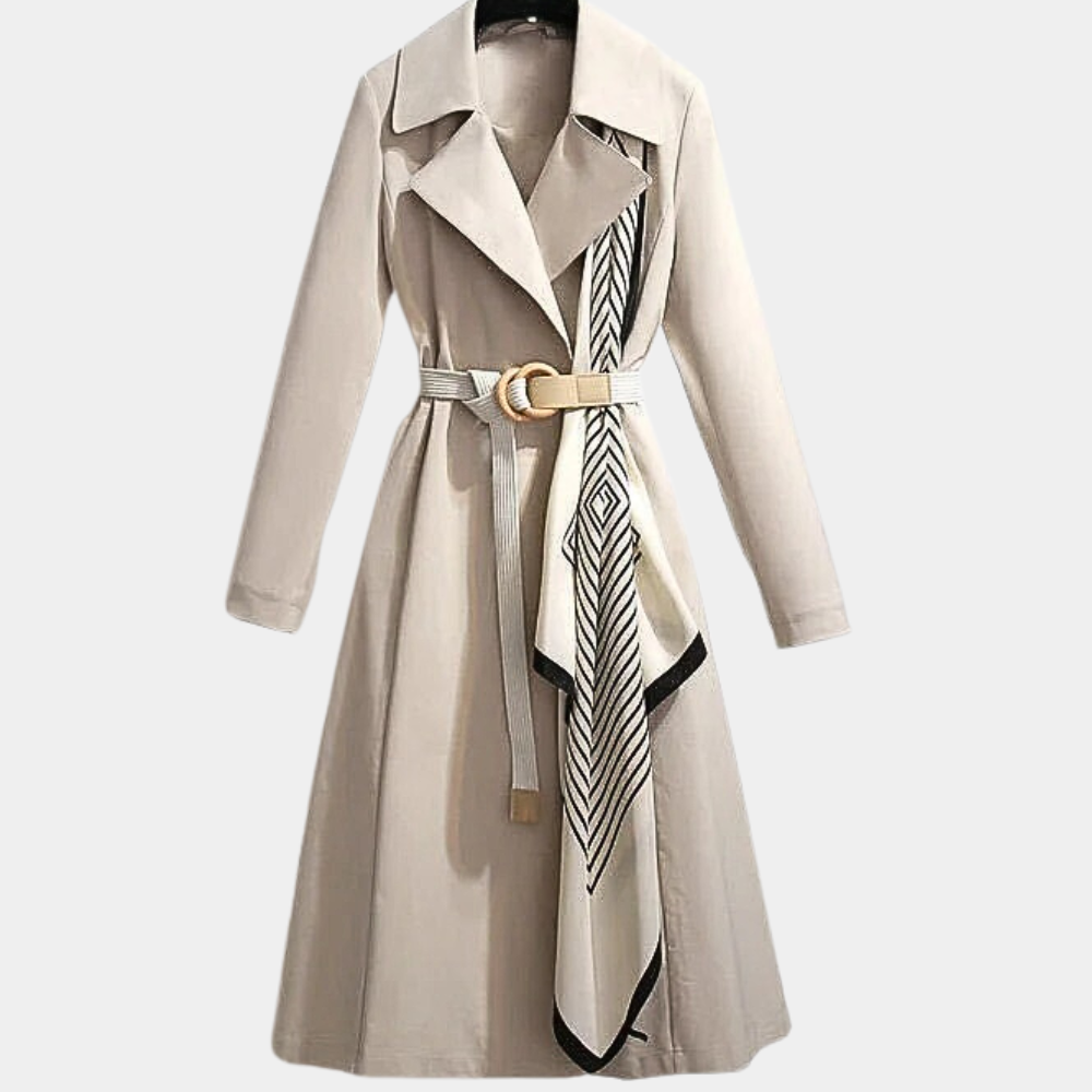 Elegant Women's Classic Double-Breasted Coat