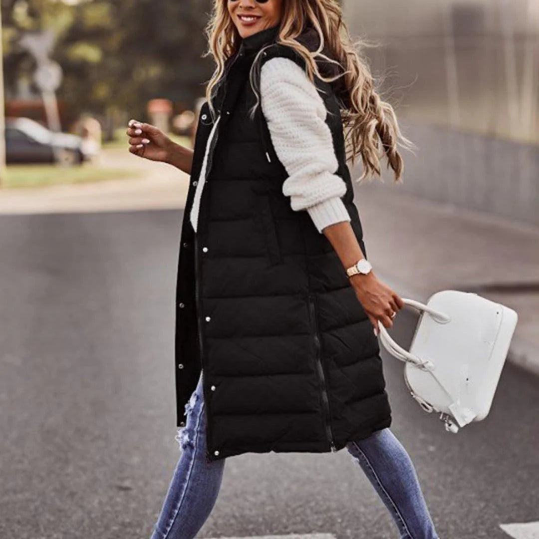 Alia - Women's Sleeveless Short Jacket Winter Season