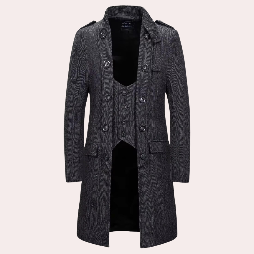 Men's Jacket Modern Mid-length Elegant