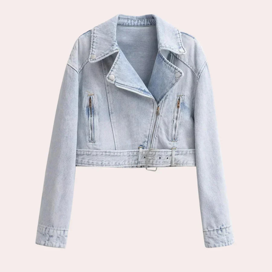 Fashionable Women's Denim Jacket Chic Style