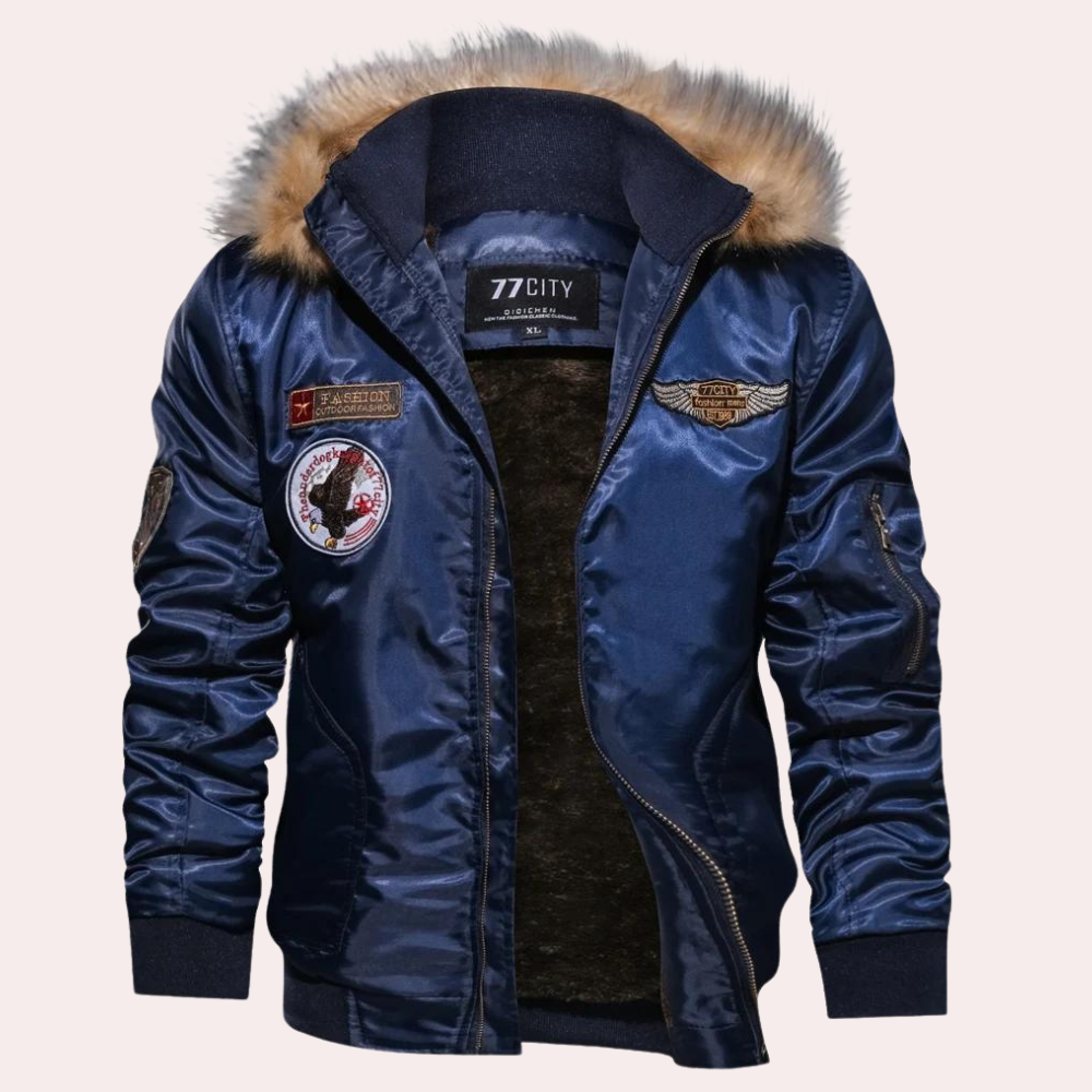 Herren Winterjacke Mit Kapuze Modern Style