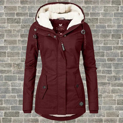 Comfortable Cotton Coat With Hood