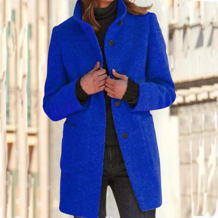 Elegant Ladies' Jacket Stand-up Collar Chic
