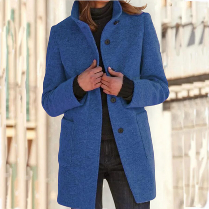 Elegant Ladies' Jacket Stand-up Collar Chic