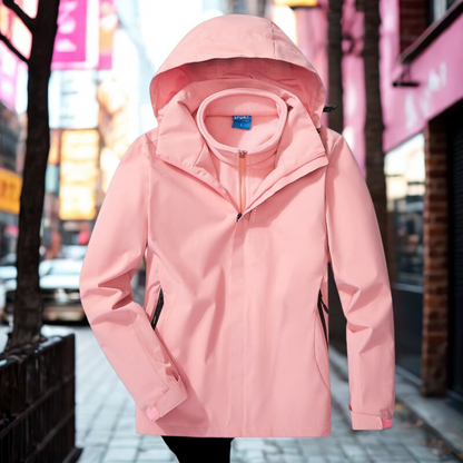 Waterproof Outdoor Jacket 3-in-1 Function Fleece Inner Lining