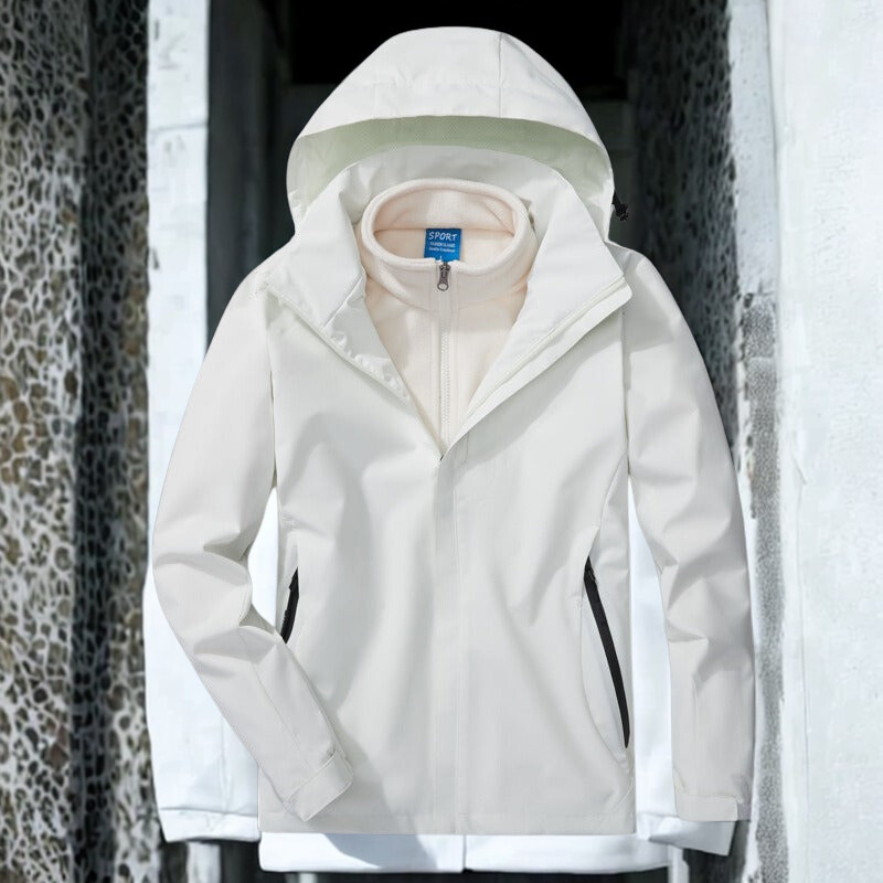 Waterproof Outdoor Jacket 3-in-1 Function Fleece Inner Lining