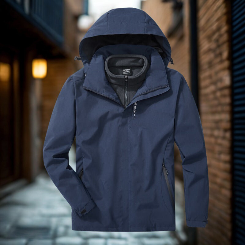 Waterproof Outdoor Jacket 3-in-1 Function Fleece Inner Lining