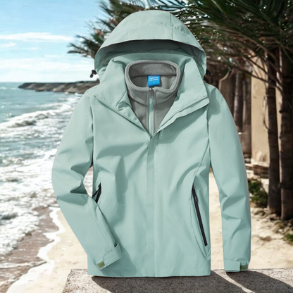 Waterproof Outdoor Jacket 3-in-1 Function Fleece Inner Lining