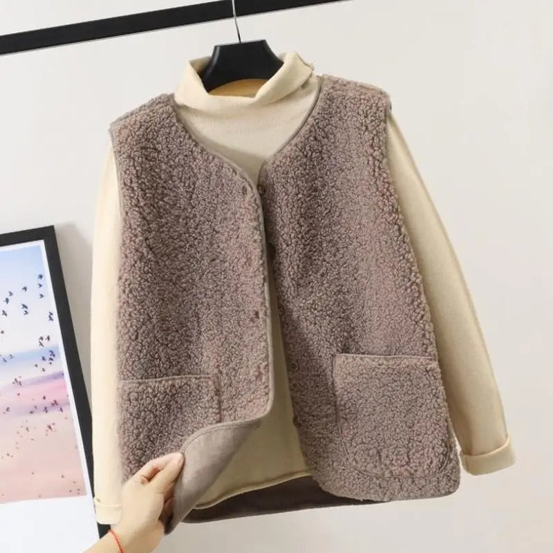 Damen Wolljacke Warm Elegant - IdealeKleiden