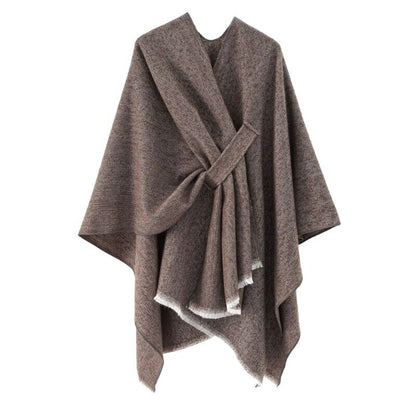 Cashmere Poncho Elegant Women's Fashion