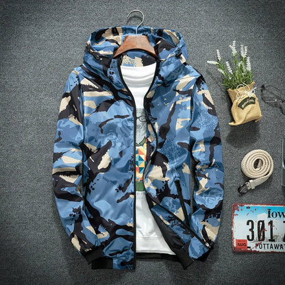 Camouflage Military-Style Outdoor Jacket