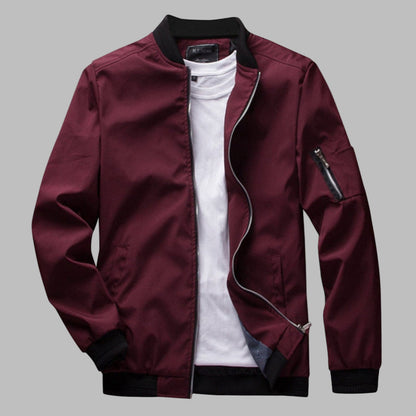 Men's Summer Jacket Zipper Pockets Lightweight