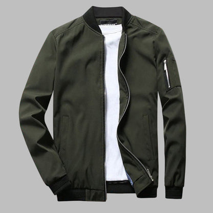 Men's Summer Jacket Zipper Pockets Lightweight
