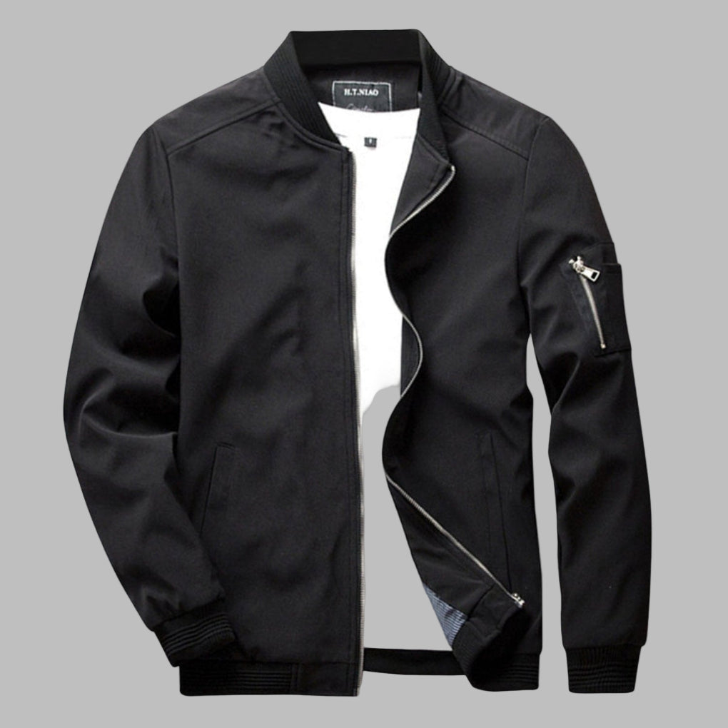 Men's Summer Jacket Zipper Pockets Lightweight