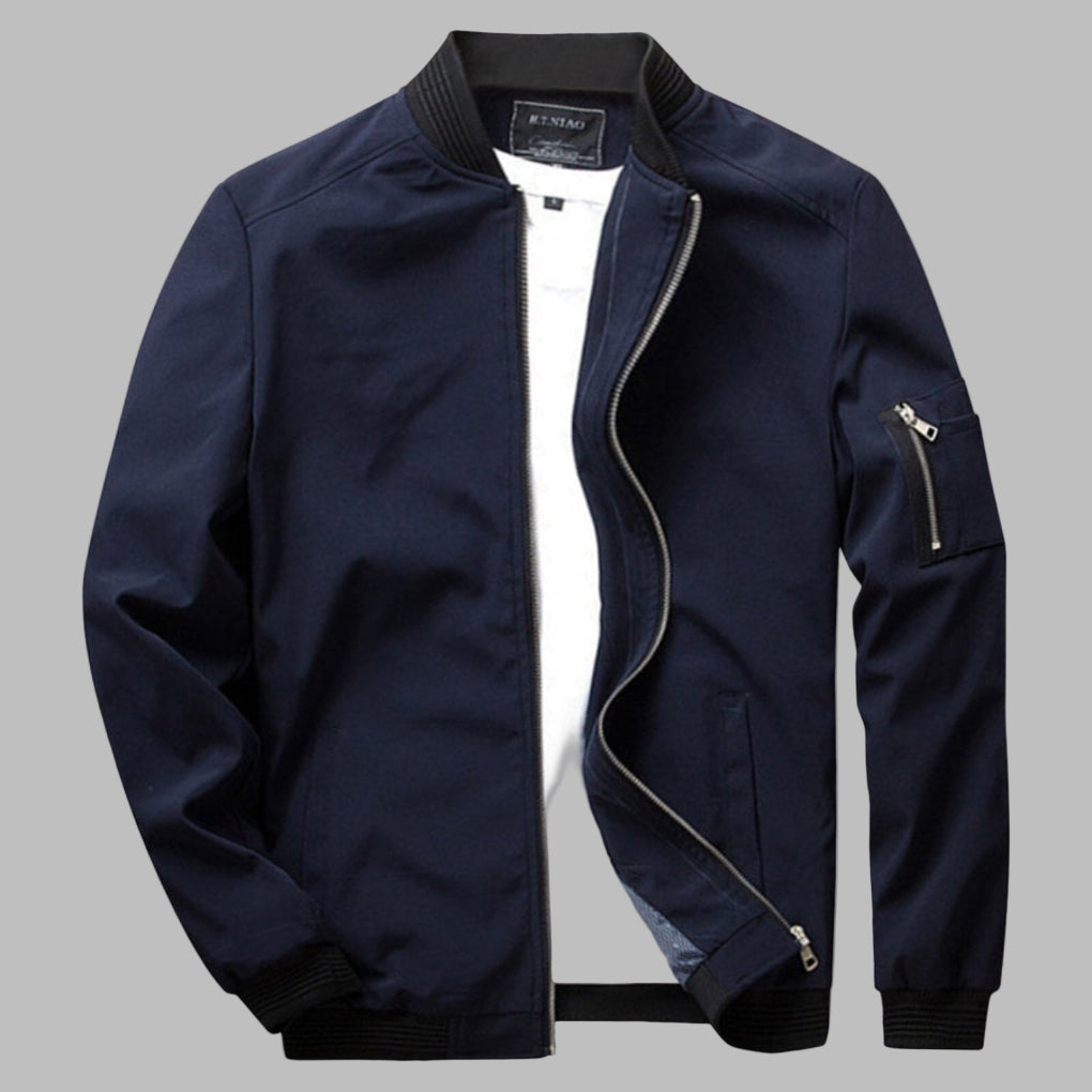 Men's Summer Jacket Zipper Pockets Lightweight