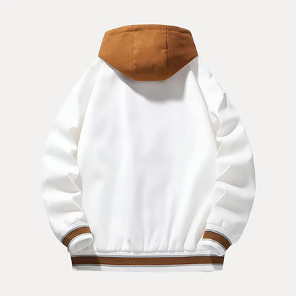 Stylische Varsity Jacke mit Kapuze - IdealeKleiden