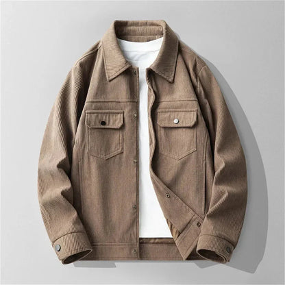Elegant Women's Corduroy Jacket Beige