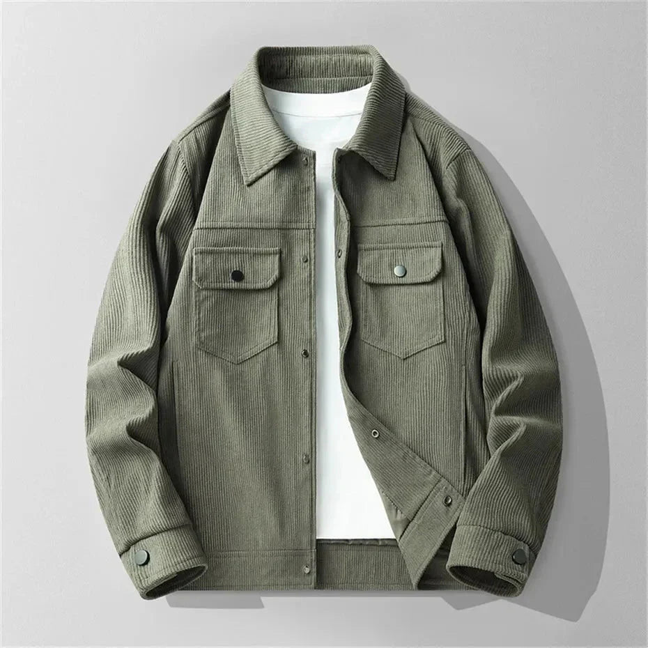 Elegant Women's Corduroy Jacket Beige