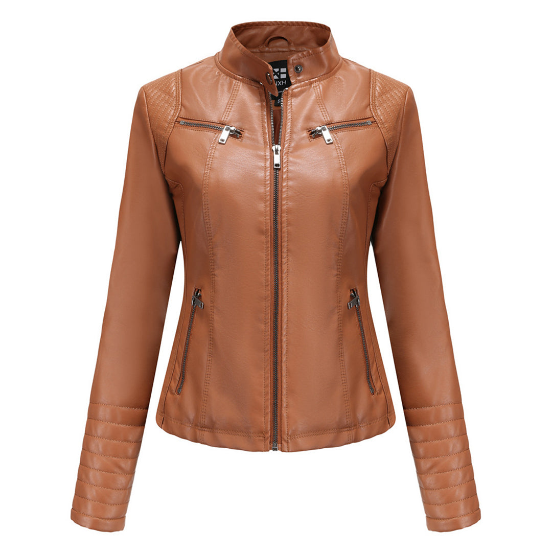 Autumn Leather Jacket Women Trendy Design