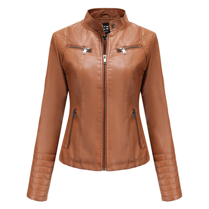 Autumn Leather Jacket Women Trendy Design
