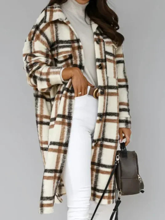Stylish Wool Coat Women Elegance