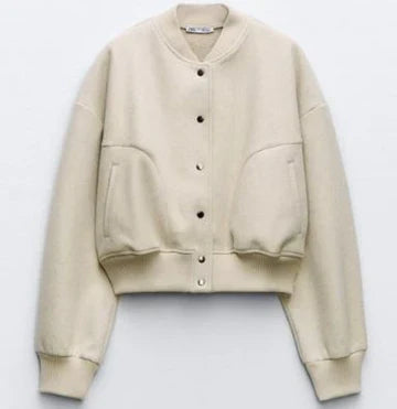Soft Women's Bomber Jacket Autumn Winter