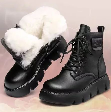Stylish Women's Boots Soft Leather Vintage Design