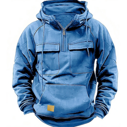 Men's Hooded Sweatshirt Warm Cuddly Modern