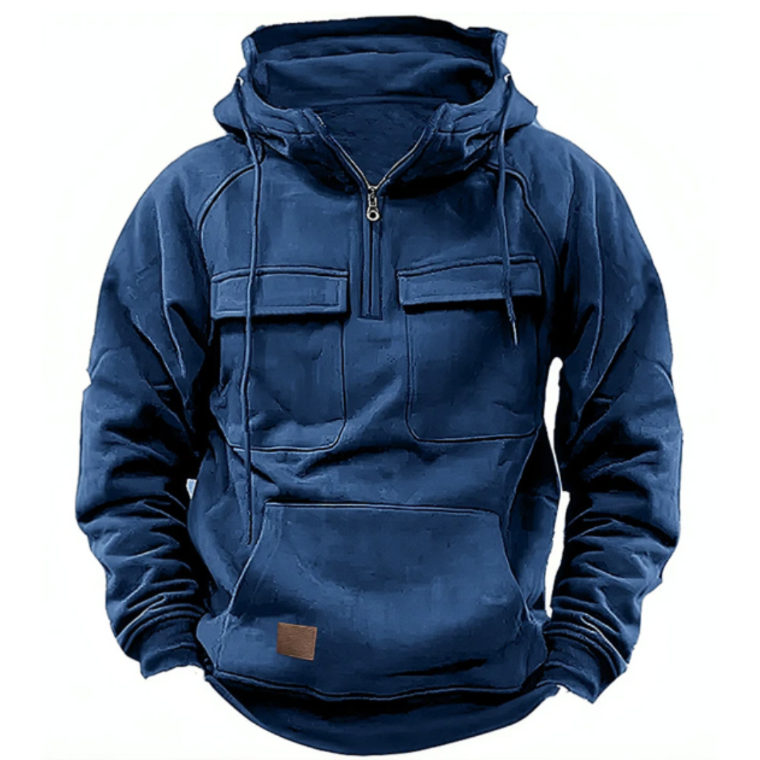 Men's Hooded Sweatshirt Warm Cuddly Modern