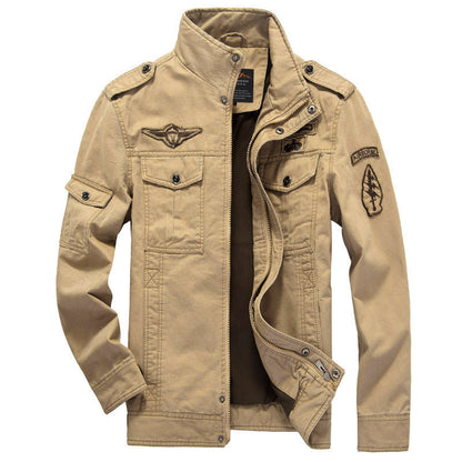Men's Military Jacket Zipper Outdoor Style