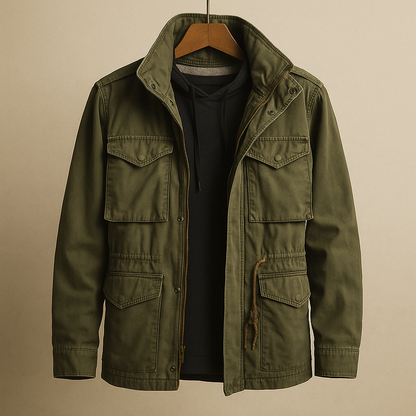 Men's Military Style Parka Jacket