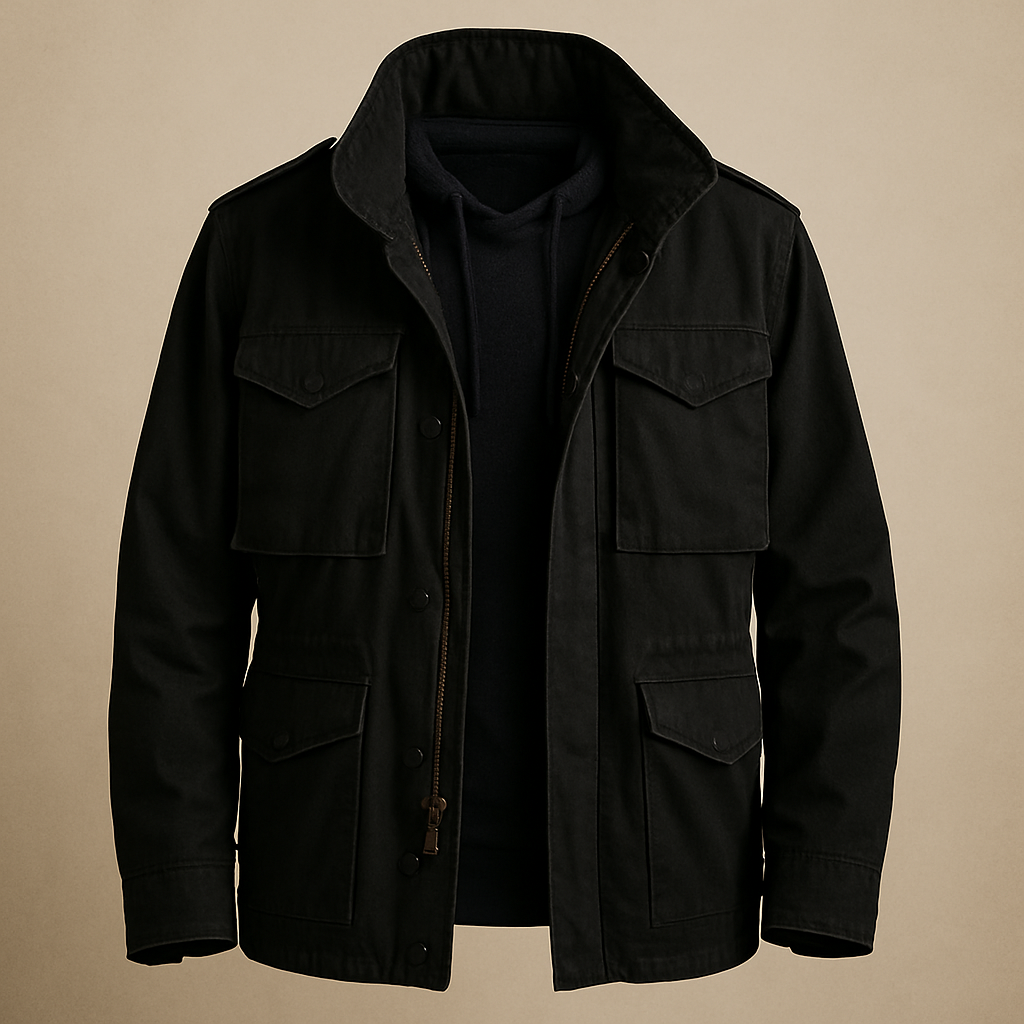 Men's Military Style Parka Jacket