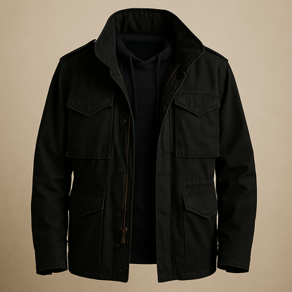 Men's Military Style Parka Jacket