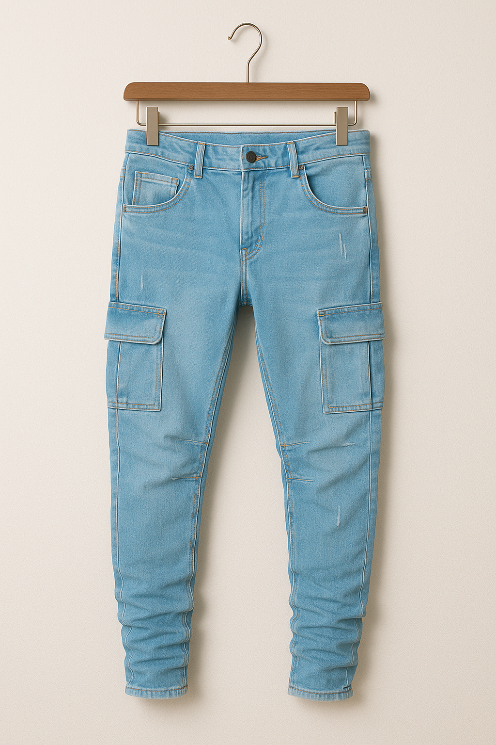 Men's Stretch Skinny Jeans with Pockets