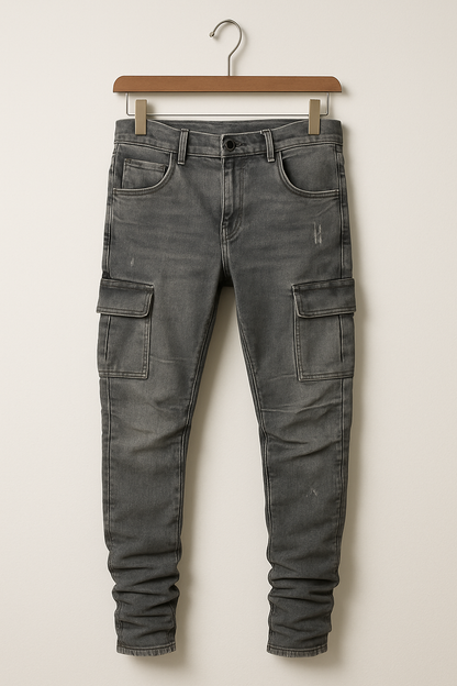 Men's Stretch Skinny Jeans with Pockets