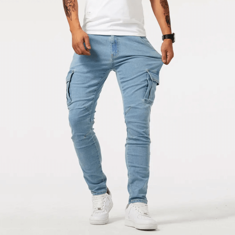 Men's Skinny Cargo Jeans