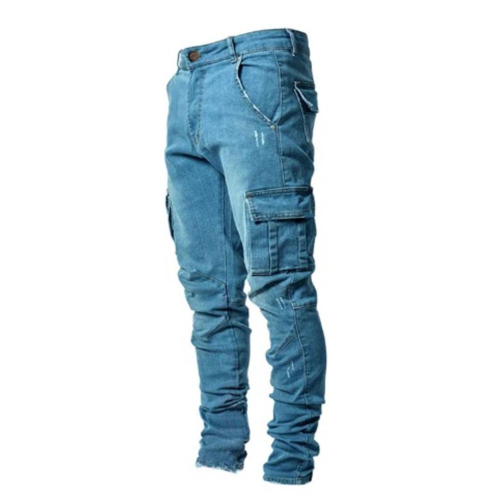 Herren Cargo-Jeans Robust Bequem - IdealeKleiden