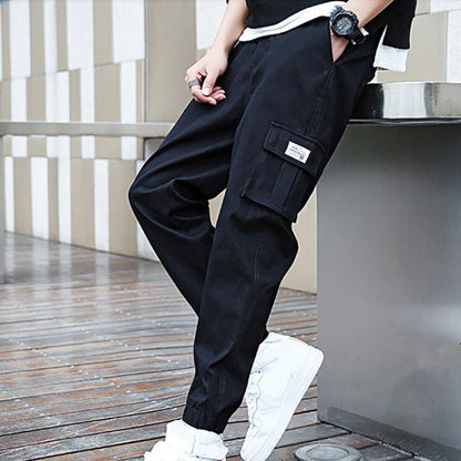 Bequeme Herren Cargo Jogger Hose Loose Fit - IdealeKleiden