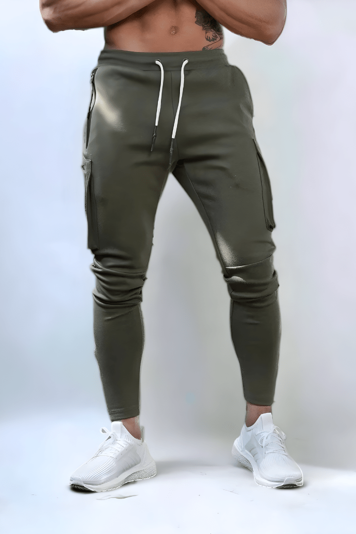 Comfortable Men's Cargo Jogger Sweatpants Sporty