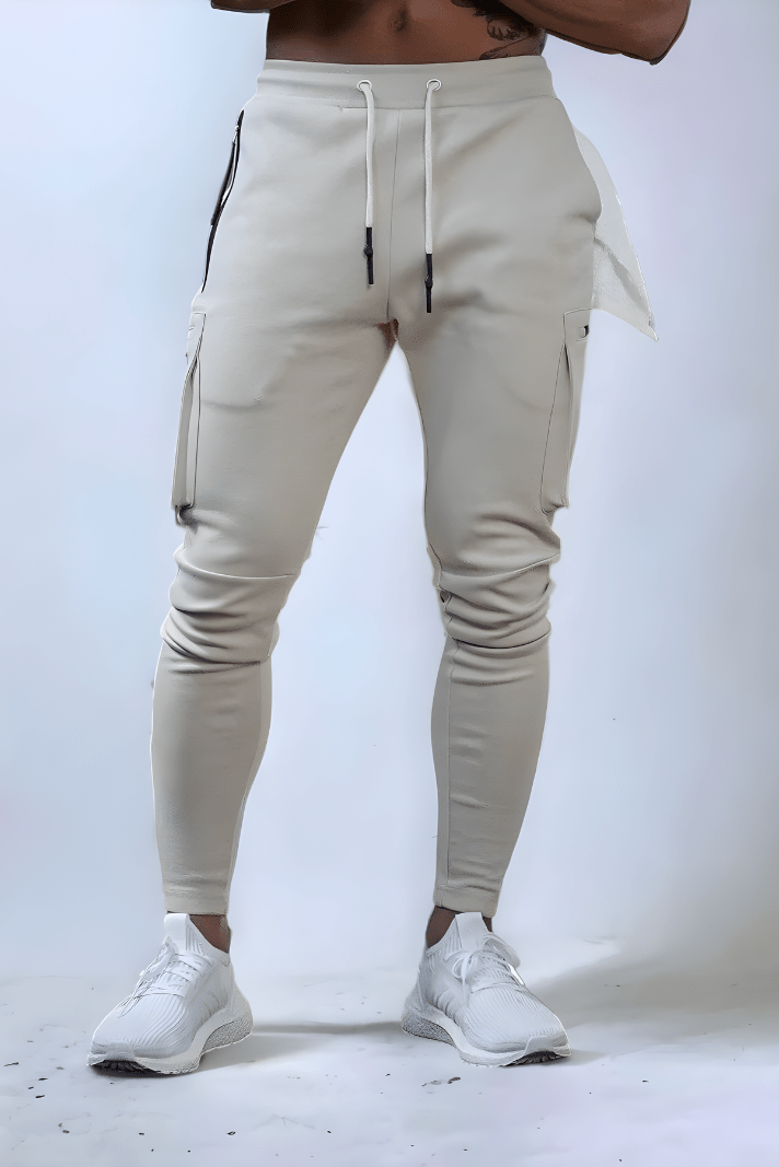 Comfortable Men's Cargo Jogger Sweatpants Sporty
