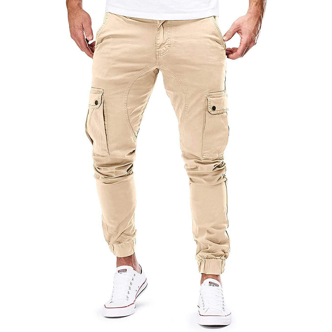 Men's Skinny Cargo Drawstring Pants